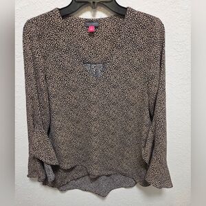 Vince Camuto V-neck Ruffled Sleeve Blouse